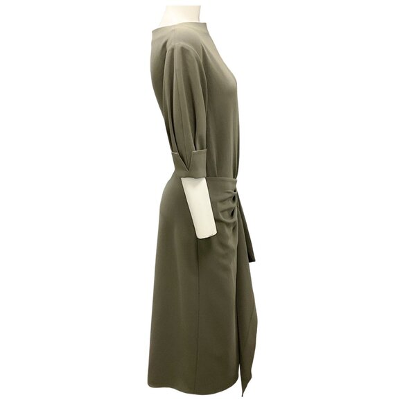 Proenza Schouler Wood Matte Viscose Crepe Maisie Dress - Picture 2 of 5